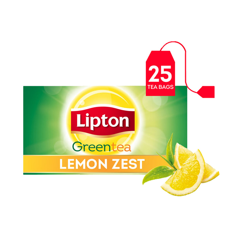 Lipton Green Tea Bags Lemon 25 Tea Bags